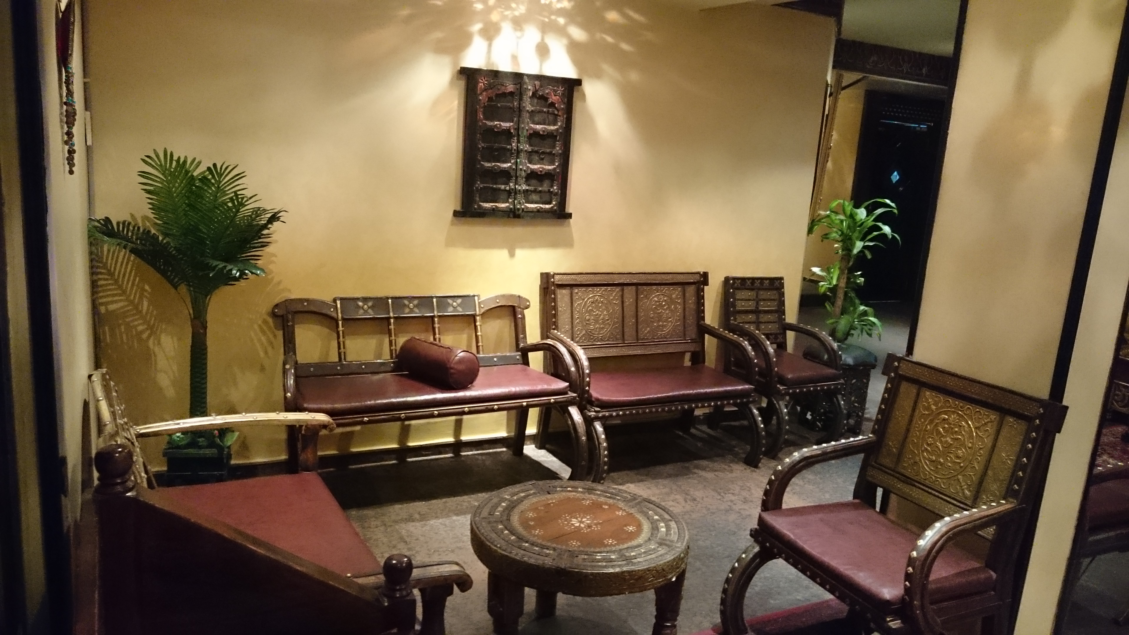 Waiting area at The Copper Chandni, Riyadh