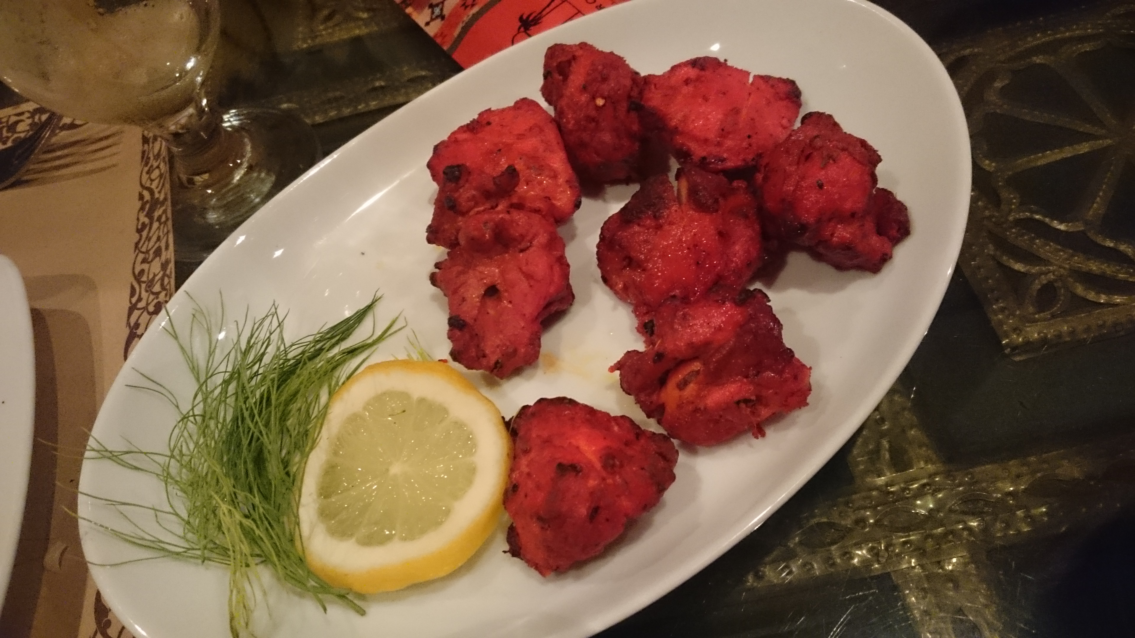 Chicken Tikka at the Copper Chandni, Riyadh