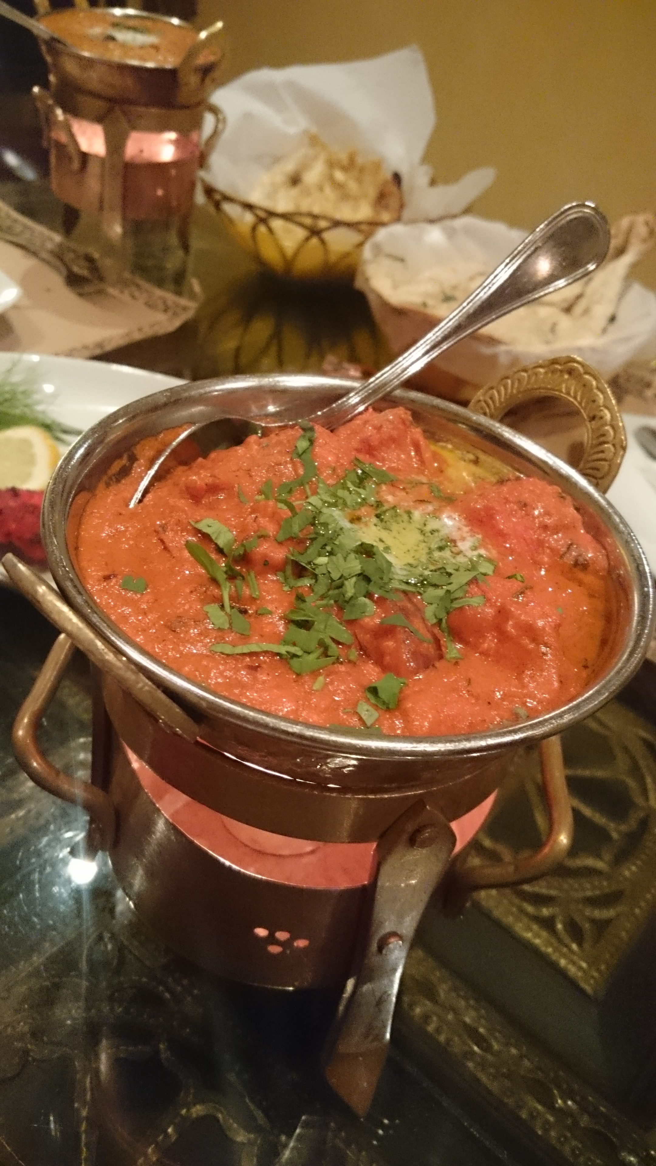 Prawns Masala at the Copper Chandni, Riyadh