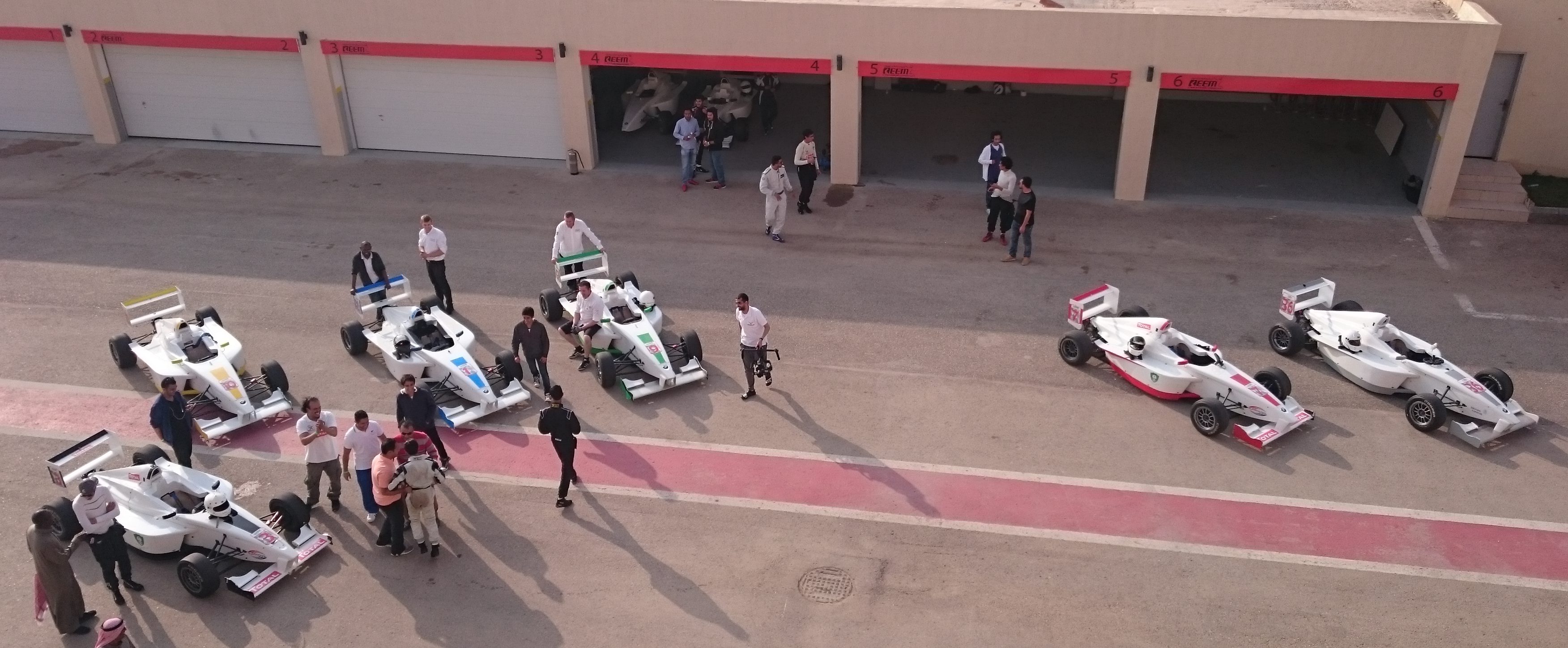 Formula Saudi cars at Reem International Circuit