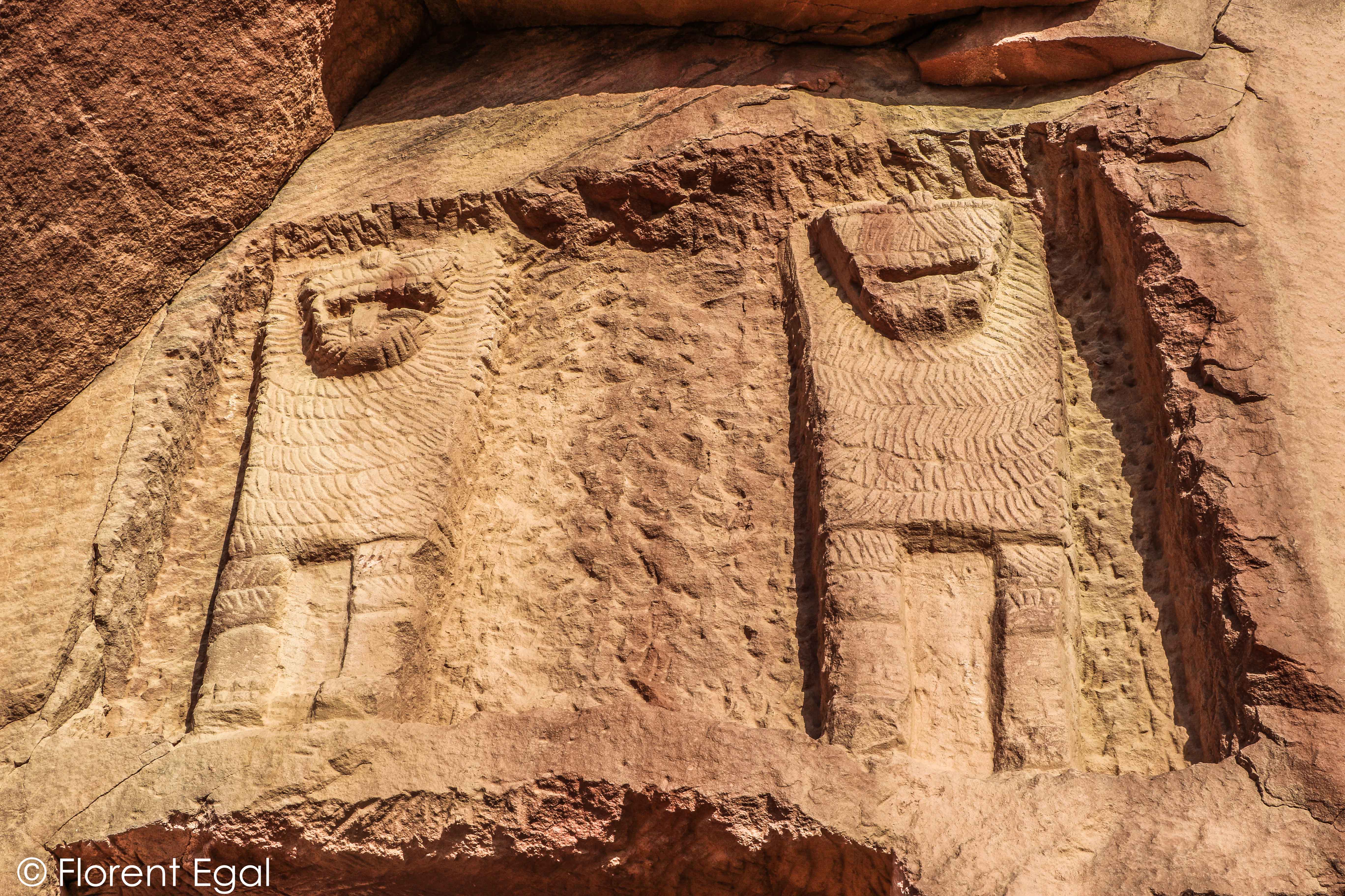 Sculptures of lions at Dedan's necropolis (photo: Florent Egal)